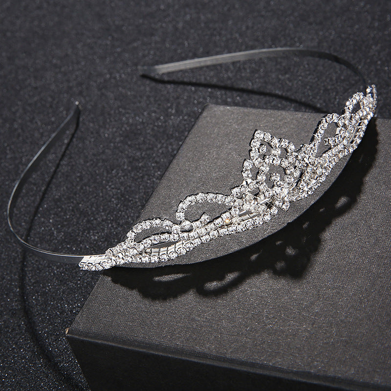 Bridal Rhinestone Tiara Crown Hair Accessories for Weddings