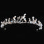 Baroque Crystal Pearl Flower Tiara Headband for Brides and Princesses