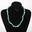 Ethnic Style Geometric Resin Beaded Natural Stone Necklace