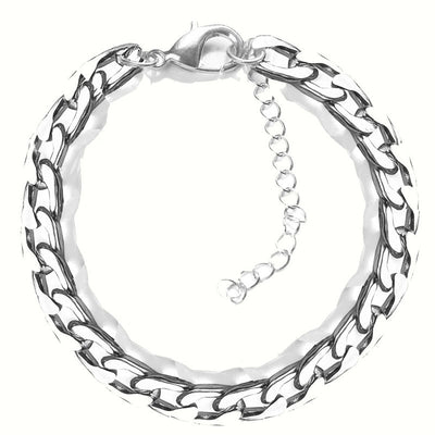 Fashion Geometric Titanium Steel Men's Bracelet 3.2mm Chain