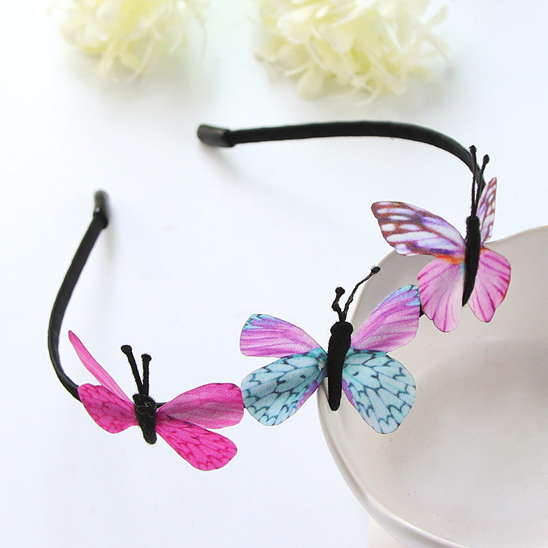 Korean Princess Butterfly Headdress Hair Band for Girls