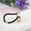 Women's Versatile Alloy Hair Tie and Leather Band Set