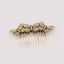 Retro Diamond Pearl Leaf Hair Comb Clip