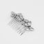 Retro Diamond Pearl Leaf Hair Comb Clip