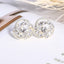 Asymmetric Rhinestone & Pearl Butterfly Stud Earrings - Korean Fashion Trend