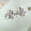 Asymmetric Rhinestone & Pearl Butterfly Stud Earrings - Korean Fashion Trend