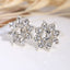 Asymmetric Rhinestone & Pearl Butterfly Stud Earrings - Korean Fashion Trend