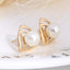 Asymmetric Rhinestone & Pearl Butterfly Stud Earrings - Korean Fashion Trend