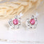 Asymmetric Rhinestone & Pearl Butterfly Stud Earrings - Korean Fashion Trend