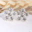 Asymmetric Rhinestone & Pearl Butterfly Stud Earrings - Korean Fashion Trend