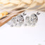 Asymmetric Rhinestone & Pearl Butterfly Stud Earrings - Korean Fashion Trend