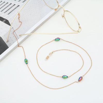 Fashion Colorful Crystal Beads Eyeglasses Chain