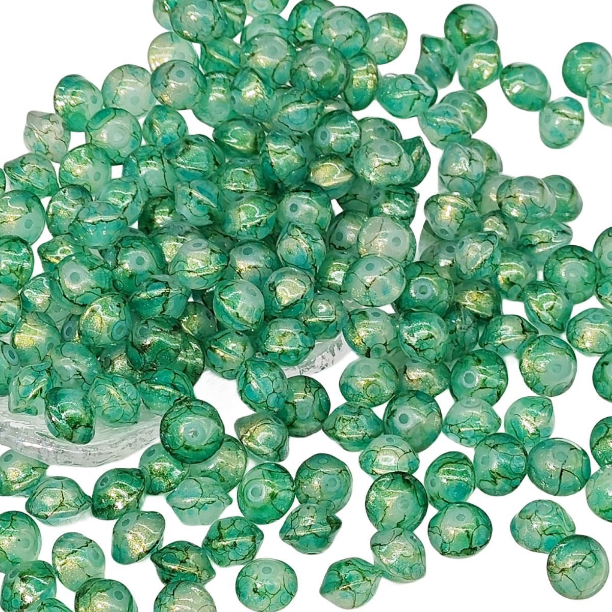 8x10mm UFO Bulge Beads Handmade DIY Colored Glazing Beads for Bracelet Necklace Accessories Wholesale