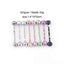 Tongue Rings Fashion Round 316 Stainless Steel  Stoving Varnish