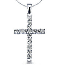 Hip Hop Cross Pendant Diamond Necklace