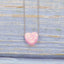 Simple Heart Shape Opal Pendant Women's Necklace