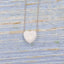 Simple Heart Shape Opal Pendant Women's Necklace