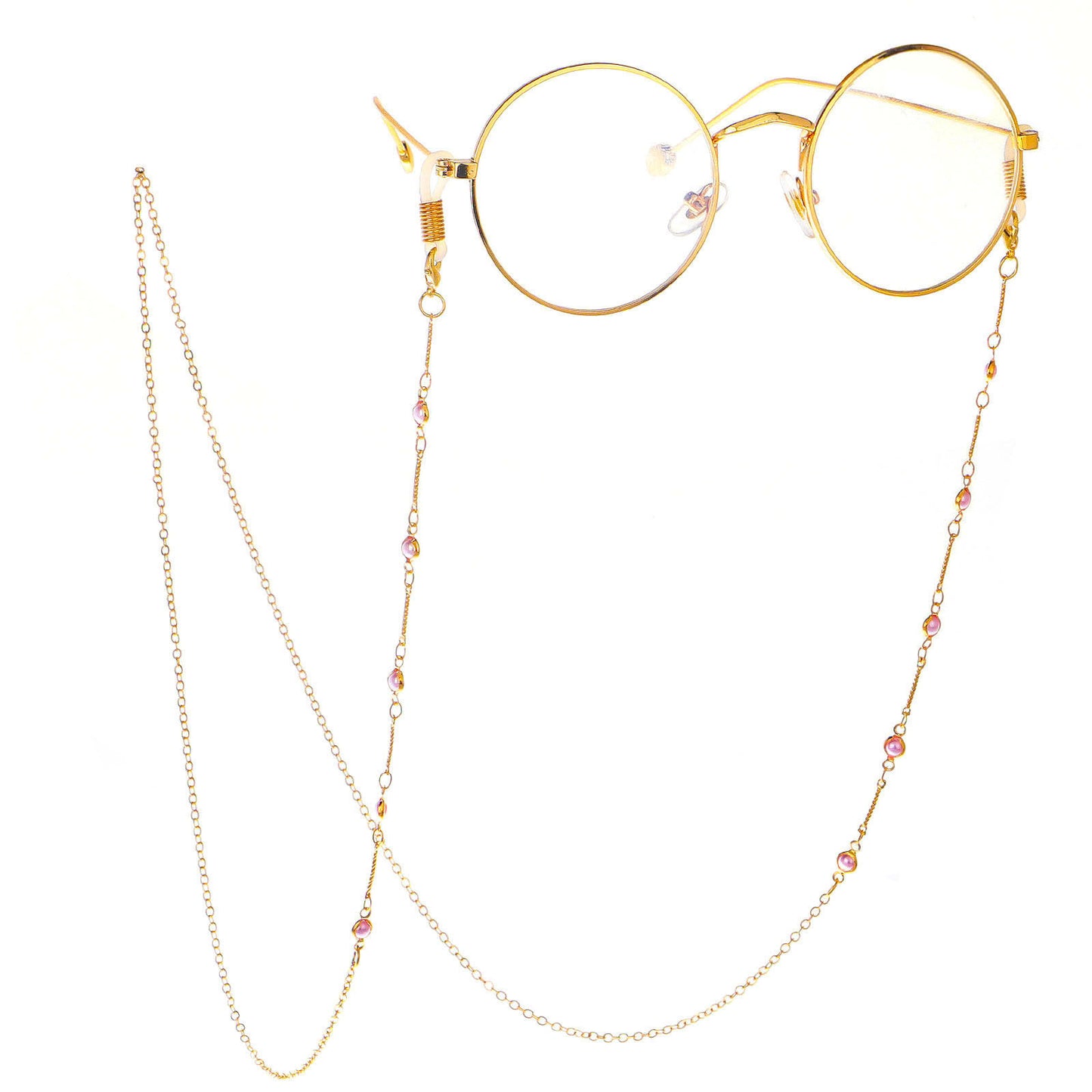 Fashion Gold Pearl Eyeglass Chain Anti-Lost Necklace