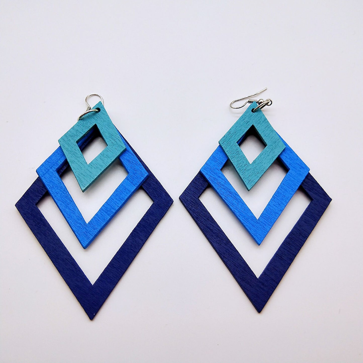 Multi-layer Square Resin Earrings NHGO131131