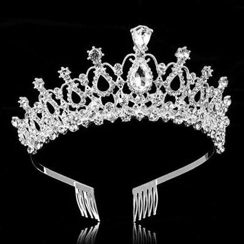 Women's Elegant Rhinestone Bridal Headpiece and Performance Tiara