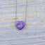 Simple Heart Shape Opal Pendant Women's Necklace