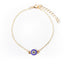 Fashion Devil's Eye Geometric Alloy Gemstone Women's Anklet