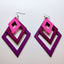 Multi-layer Square Resin Earrings NHGO131131