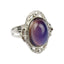 European Retro Palace Adjustable Mood Ring with Color-Changing Gem