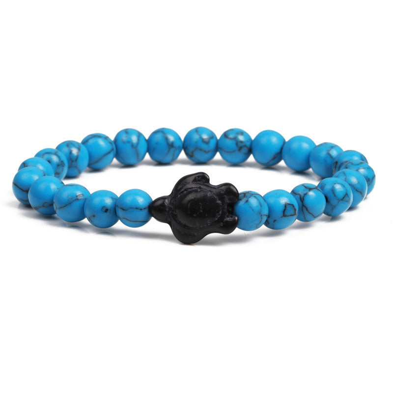 Tortoise Turquoise Volcanic Stone Bracelet Set