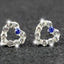 Asymmetric Rhinestone & Pearl Butterfly Stud Earrings - Korean Fashion Trend