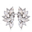 Fashion Geometric Floral Crystal Alloy Earrings