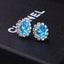 1 Pair Fashion Geometric Alloy Plated Rhinestone Zircon Stud Earrings for Women