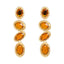 Alloy Geometric Rhinestone Drop Earrings