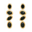 Alloy Geometric Rhinestone Drop Earrings