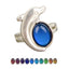 European Retro Palace Adjustable Mood Ring with Color-Changing Gem