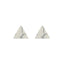 New Korean Simple Marble Black  White Turquoise Wild Round Triangle Earrings For Women