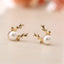 Fashion Snowman Alloy Inlay Rhinestones Women'S Earrings Ear Studs 1 Pair