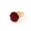 Imitation Natural Stone Adjustable Resin Ring - Round Irregular Design