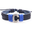 Casual Unisex Leather Patchwork English Letter Wristband Bracelet