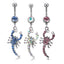 Fashion Scorpion Diamond Alloy Navel Ring