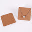 Simple Solid Color Jewelry Packaging Bags and Customizable Necklace Display Cards