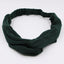 Knitted Elastic Cross Hairband Solid Color Striped Headband for Women