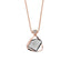 Retro Geometric Crystal Ballerina Pendant Necklace