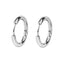 Stainless Steel Circle Hoop Earrings for Men - 10mm 12mm 14mm