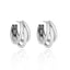 Simple Metal Texture Multi-Layer Semicircle Earrings for Women