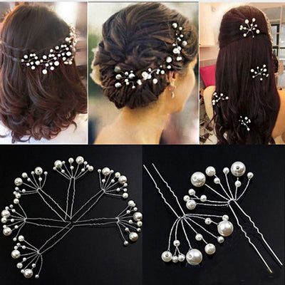 Gypsophila Pearl U-Shaped Hairpin Bridal Hair Accessories