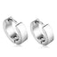 Men's Geometric Stainless Steel Stud Earrings