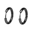 Stainless Steel Circle Hoop Earrings for Men - 10mm 12mm 14mm