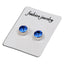 Fashion Colorful Diamond Magnetic Stainless Steel Clip-On Earrings