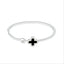 Fashion Four Leaf Clover Alloy Zircon Bangle